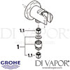 Grohe Relexa Shower Outlet Elbow Spares